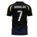 Ronaldo Al Nassr 2024/25 Auswärts-Kids-Trikot 7 - Schwarz