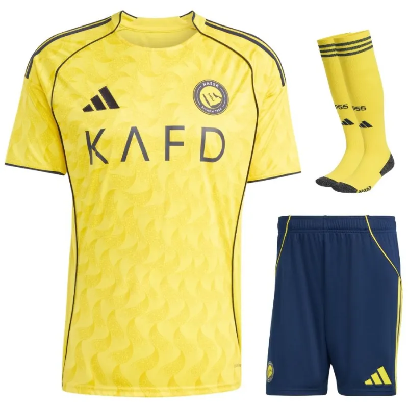 Al Nassr Set Maglia Casalinga Bambino 2025/26 - Gialla