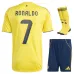 Al Nassr RONALDO Conjunto Camiseta Infantil Local 2025/26 - Amarilla