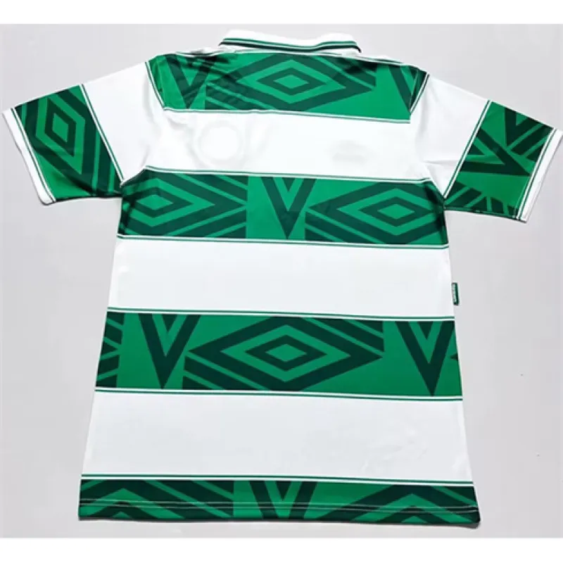 Celtic 1993 - 95 Home Retro Jersey - White/Green