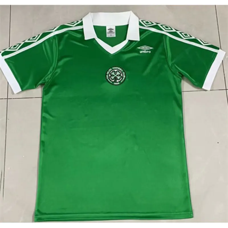 Chemise retro domicile de Celtic en 1980 - Verte