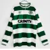 Maillot retro long-sleeved domicile de Celtic 1987/88 - Blanc/Vert