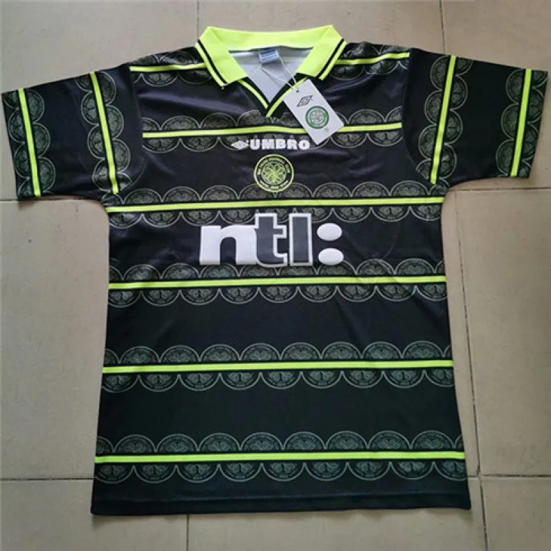Celtic 1999/00 Away Retro Jersey - Black