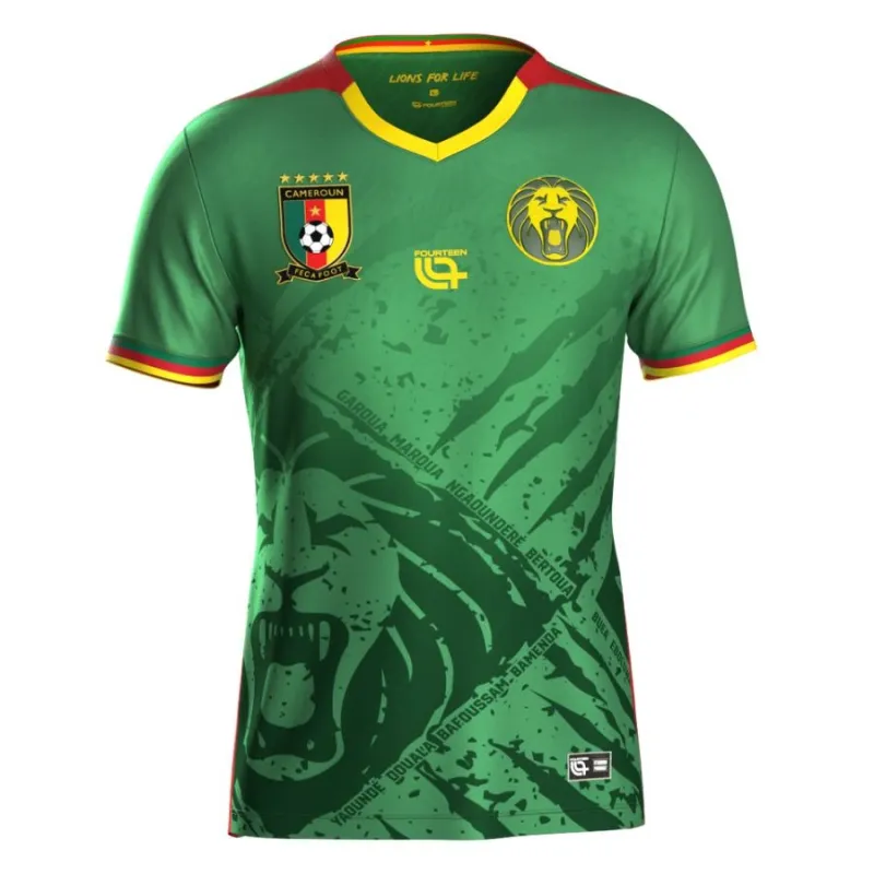 Kamerun Kinder 2025/26 Heimtrikot - Grün