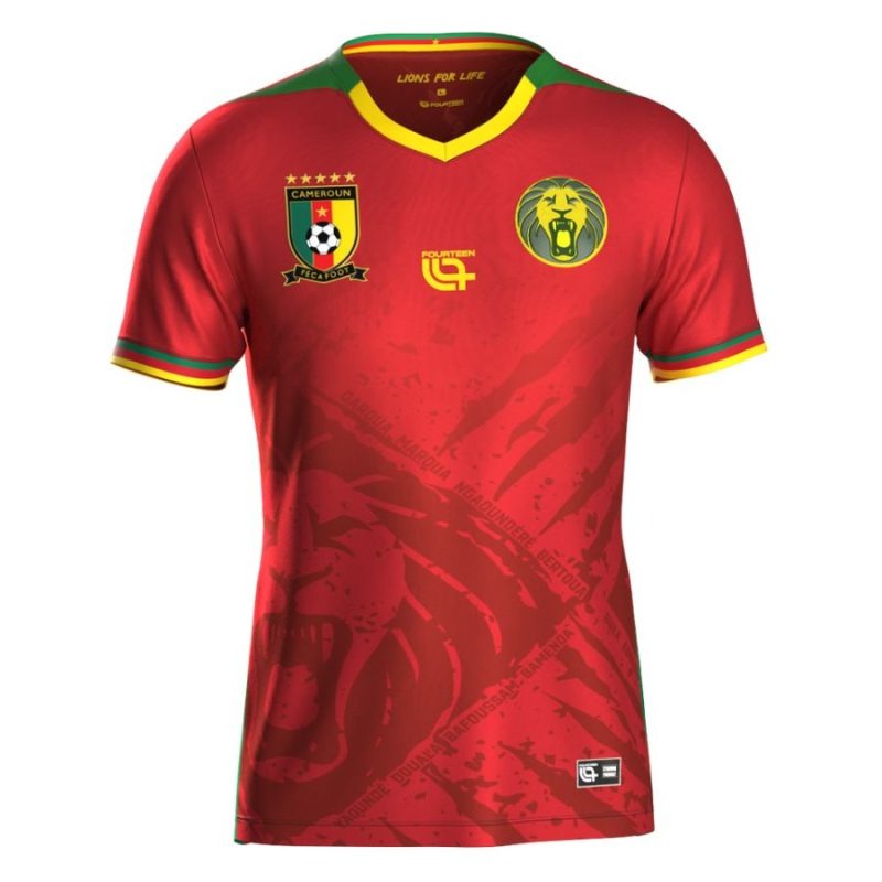 Camerun Bambini 2025/26 Maglia di trasferta - Rosso