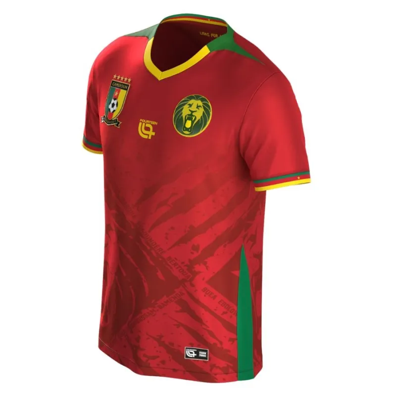 Camerun Bambini 2025/26 Maglia di trasferta - Rosso