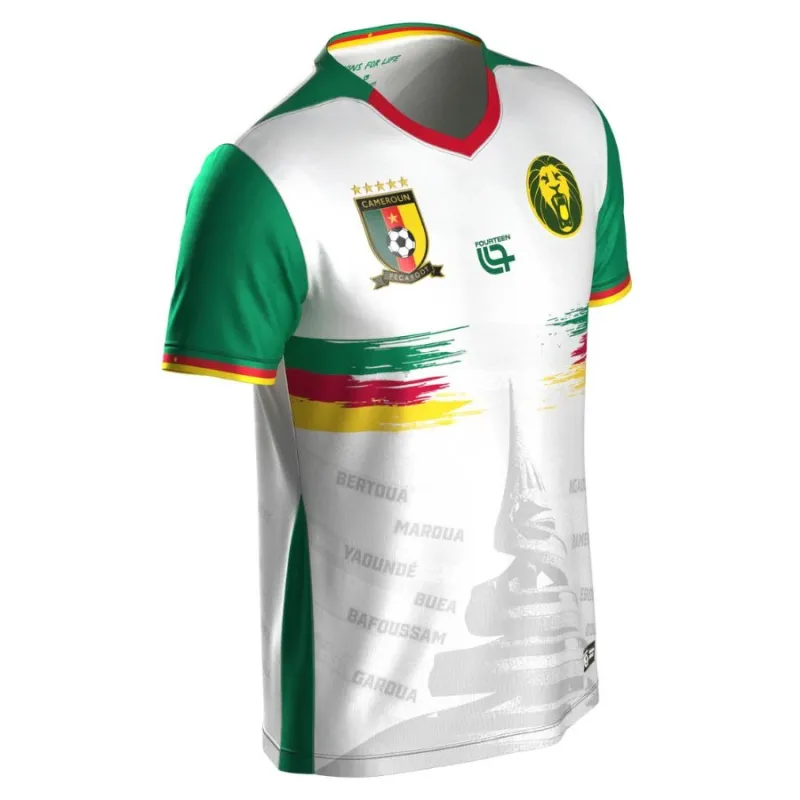 Cameroon 2025/26 Third Kids' Jersey - White