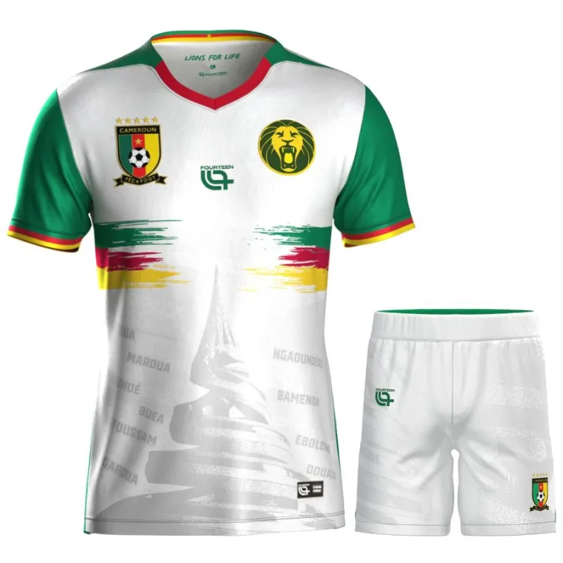Cameroon 2025/26 Third Kids' Kit - White