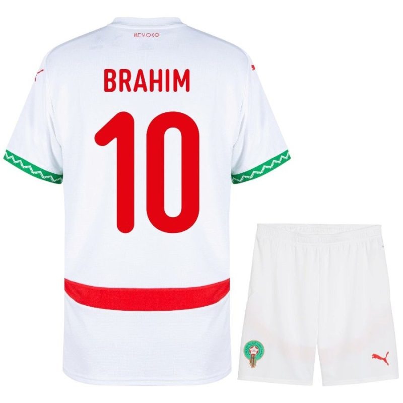 Morocco BRAHIM 2026/27 Away Kids' Kit - White