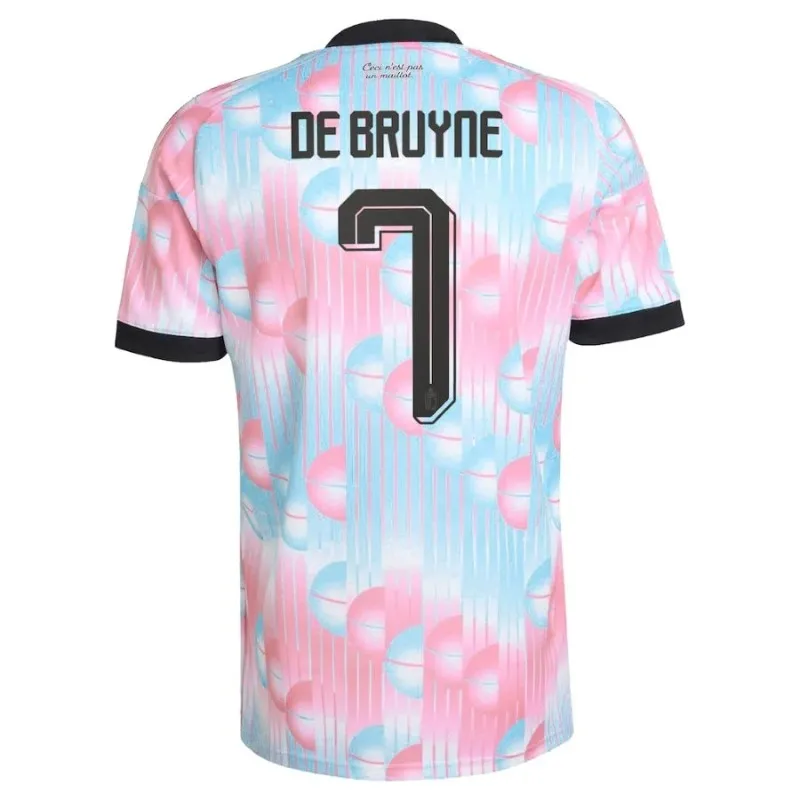 Belgium DE BRUYNE 2026/27 Away Jersey Blue Pink