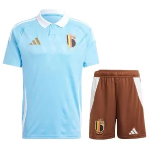 Belgium 2024/25 Kids' Away Jersey + Shorts - Blue