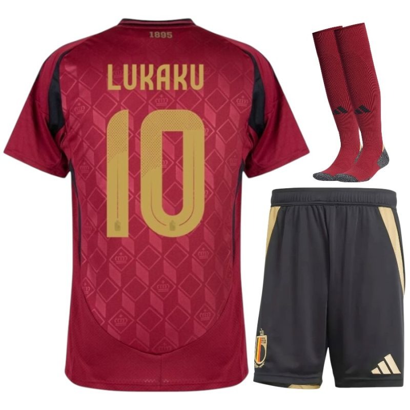 Belgium LUKAKU 2024/25 Home Kids Kit - Red