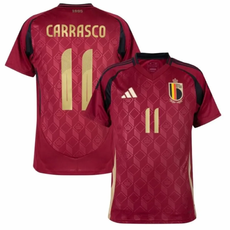 Belgio CARRASCO Maglia Home 2024/25 - Rosso