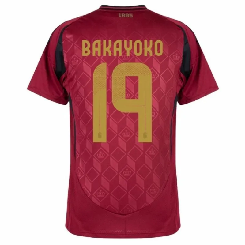 Belgio BAKAYOKO Maglia Home 2024/25 - Rosso