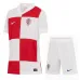 Croatia 2024/25 Kids' Home Jersey + Shorts - Red/White