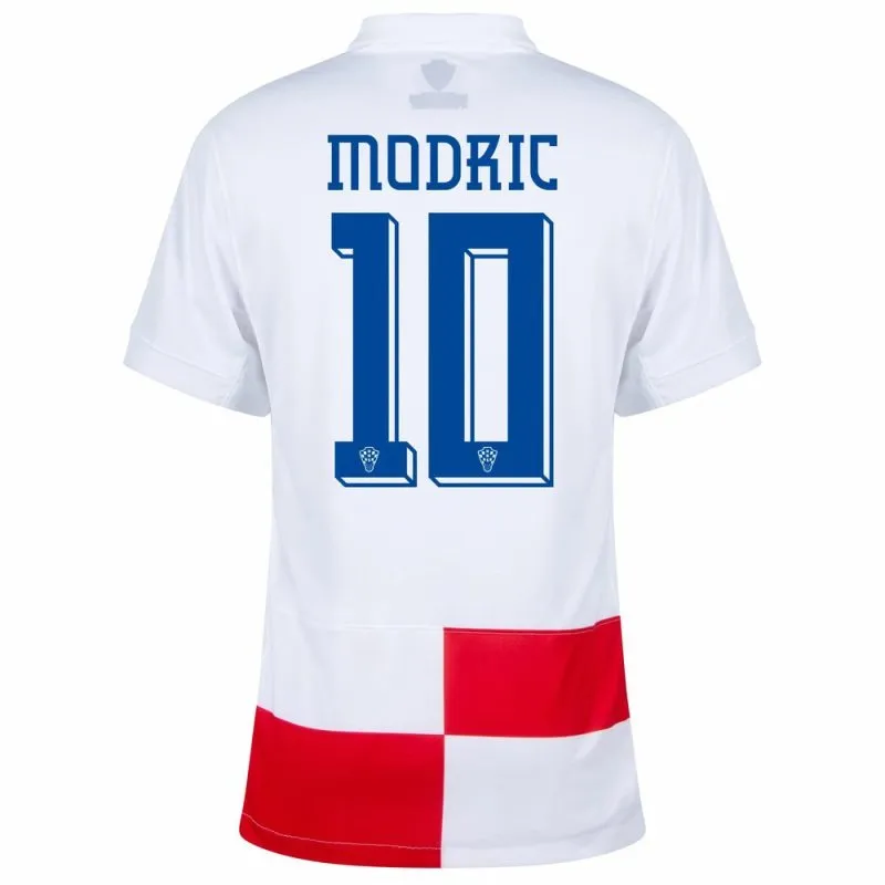 Modrić Maillot domicile de Croatie 2024/25 - Rouge/blanc