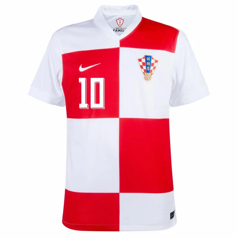 Modrić Maillot domicile enfant de Croatie 2024/25 - Rouge/blanc