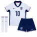 Jude Bellingham's England 2024/25 Home Kids' Kit - White