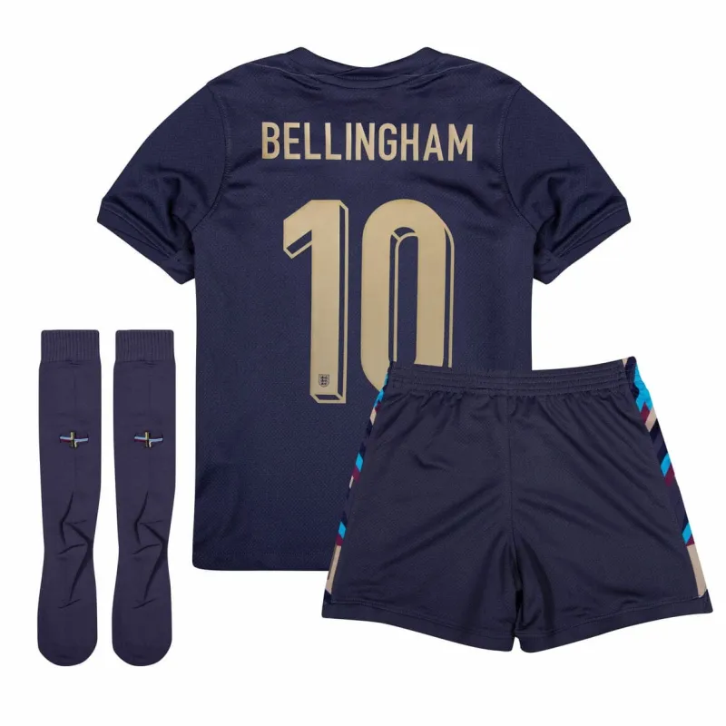 Jude Bellinghams England 2024/25 Kinder-Auswärtskit - Lila