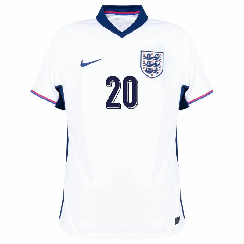 Phil Foden's England 2024/25 Home Jersey - White