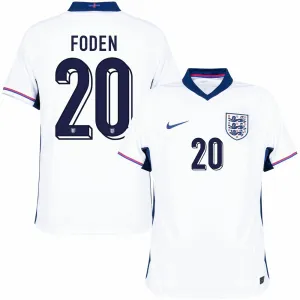 Phil Fodens England 2024/25 Heimtrikot - Weiß