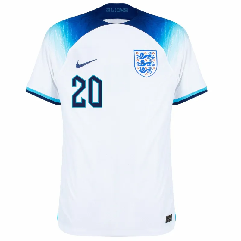 Le maillot domicile de l'Angleterre pour la Coupe du monde 2022 de Foden - Blanc