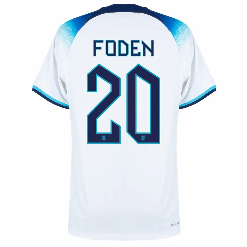 Le maillot domicile de l'Angleterre pour la Coupe du monde 2022 de Foden - Blanc