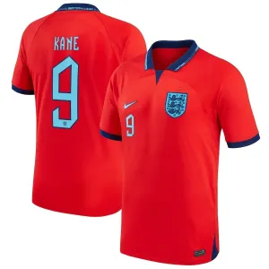 Kanes Auswärtstrikot der England-Nationalmannschaft für die Weltmeisterschaft 2022 - Rot