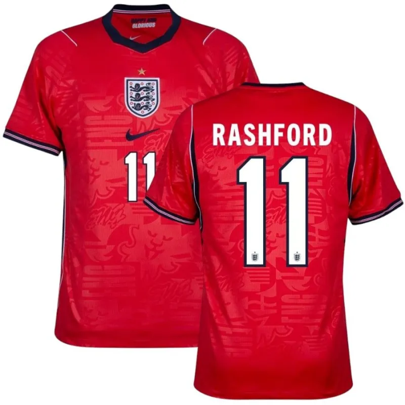 England RASHFORD 2026/27 Auswärtstrikot Rot