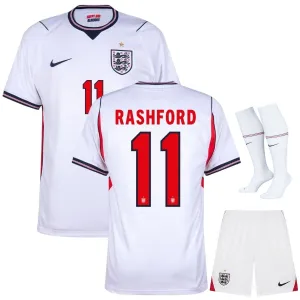 England RASHFORD 2026/27 Home Kids Kit White