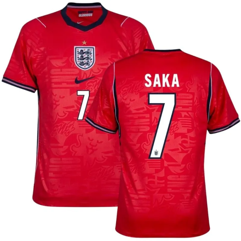 England SAKA 2026/27 Away Jersey Red