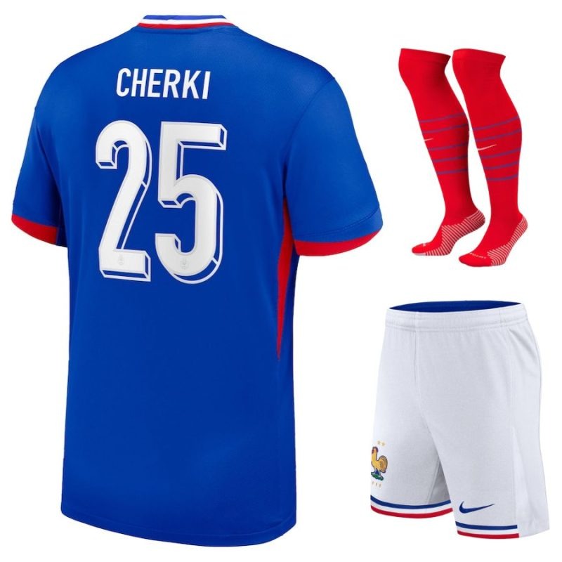 Cherki France 2024/25 Kids' Home Replica Kit Blue