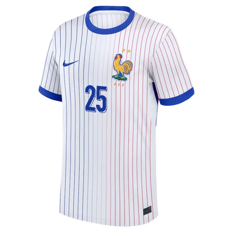 Cherki France 2024/25 Kids' Away Replica Jersey Blue