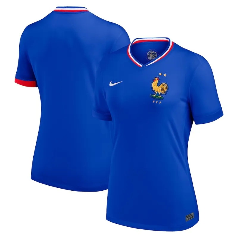 Le maillot domicile féminin de l'équipe de France 2024/25 - Bleu