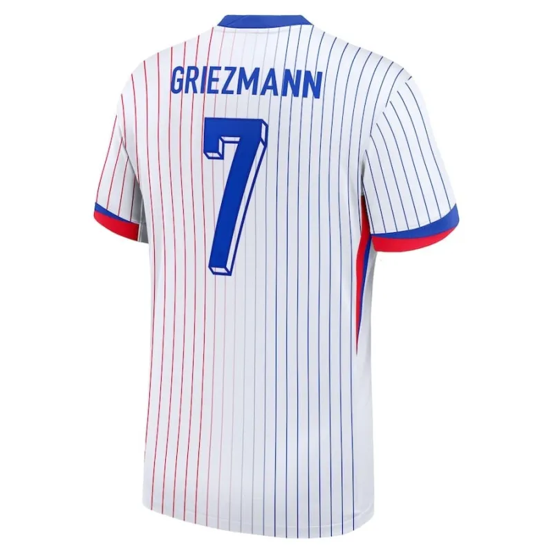 La camiseta visitante de Griezmann para la selección nacional francesa en 2024/25 - Blanca