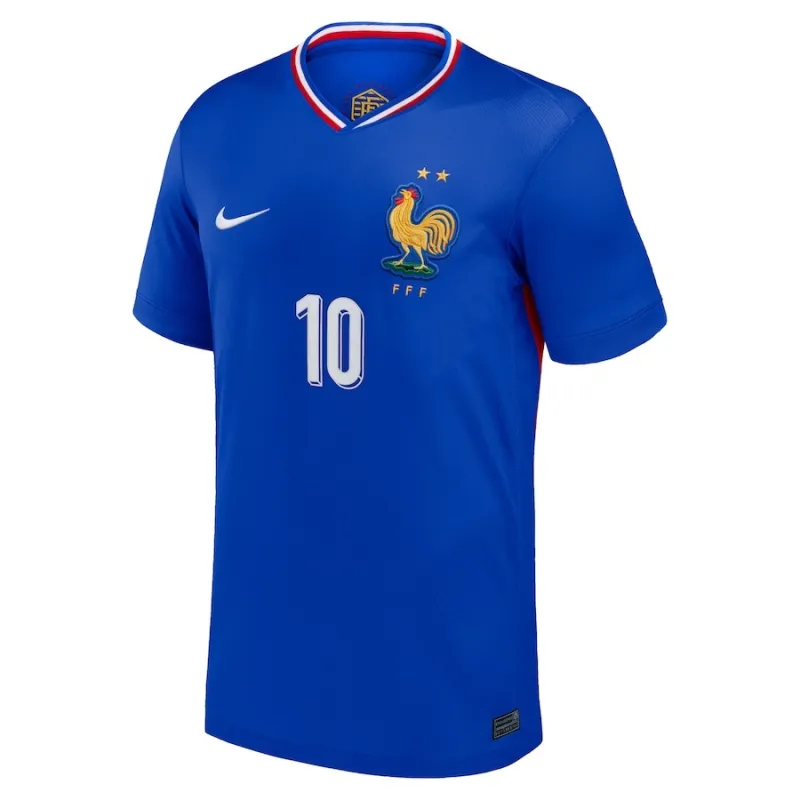 Kylian Mbappé's home jersey of the French national team in 2024/25 - Blue
