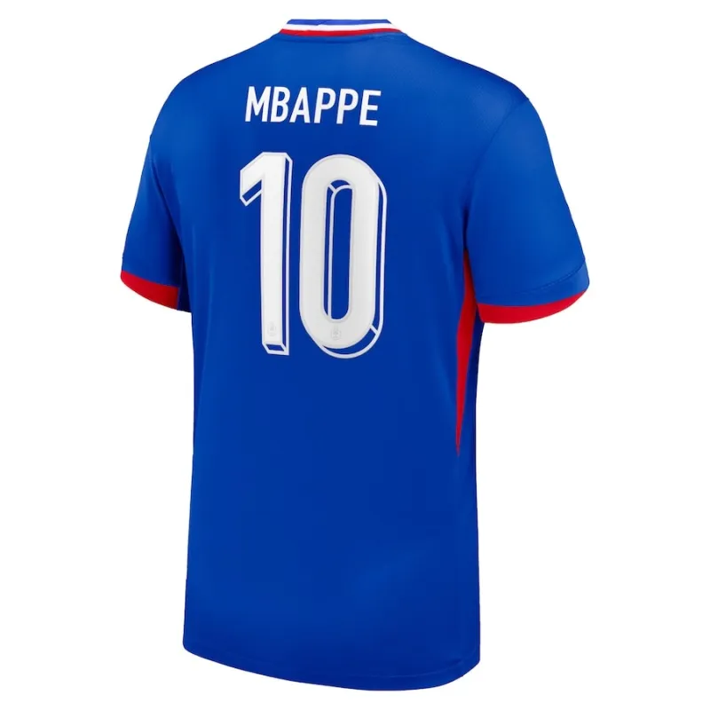 Kylian Mbappé's home jersey of the French national team in 2024/25 - Blue