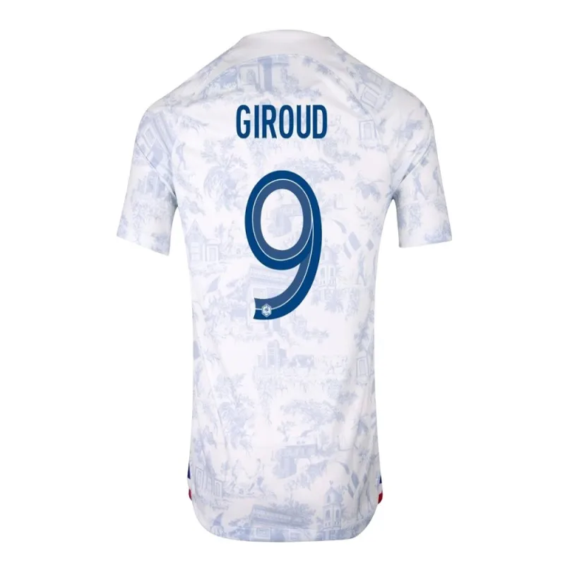 Olivier Giroud's French national team 2022 away World Cup jersey - White