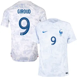 Olivier Giroud's French national team 2022 away World Cup jersey - White