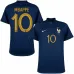 Le maillot de l'équipe nationale de France de Kylian Mbappé pour la Coupe du monde 2022 à domicile - Bleu