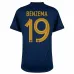 Karim Benzema's French national team 2022 home World Cup jersey - Blue