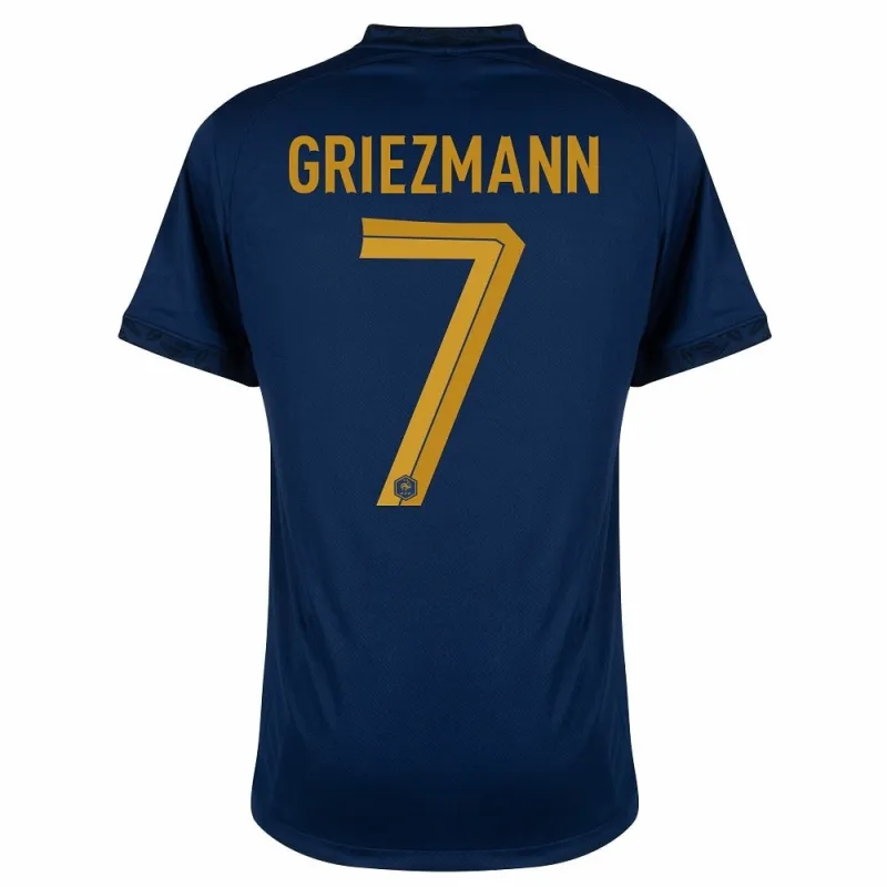 Antoine Griezmans Kinder Heimtrikot der französischen Nationalmannschaft bei der Weltmeisterschaft 2022 - Blau