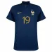 Karim Benzema's French national team 2022 home World Cup children's jersey set - Blue