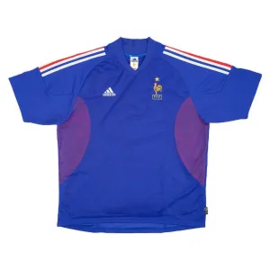The retro home jersey of the French national team from 2002 to 2004 - Blue