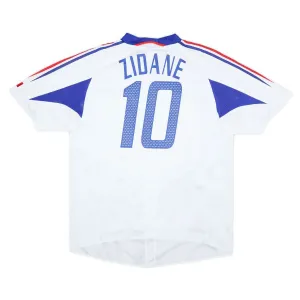 The retro away jersey of Zinedine Zidane's French national team from 2004 to 2006 - white.