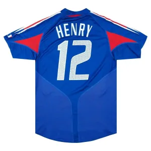 France Henry 2004-2006 Retro Home Jersey Blue