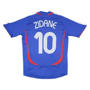 France Zidane 2006 Retro Home Jersey Blue