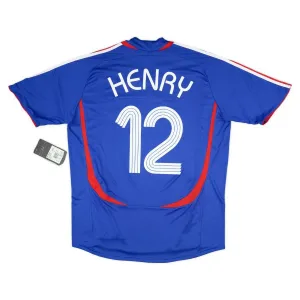 The retro home jersey of Thierry Henry's French national team from 2006 to 2007 - blue.