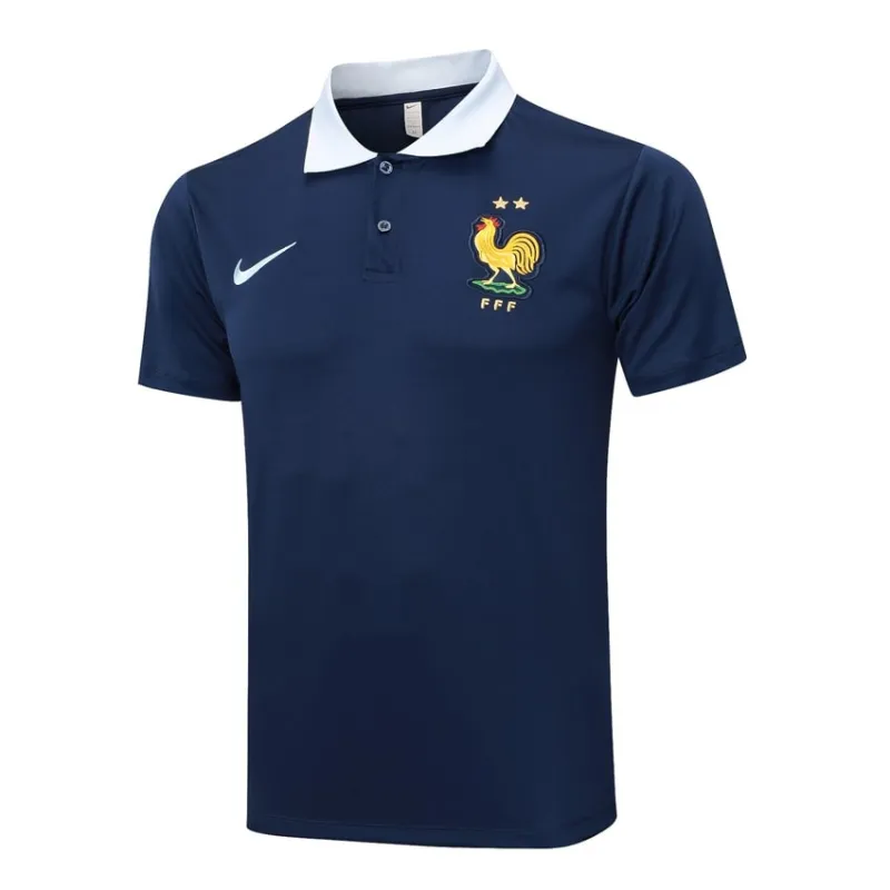 Tenue de entraînement POLO 2024/25 de l'équipe nationale française + pantalon - bleu