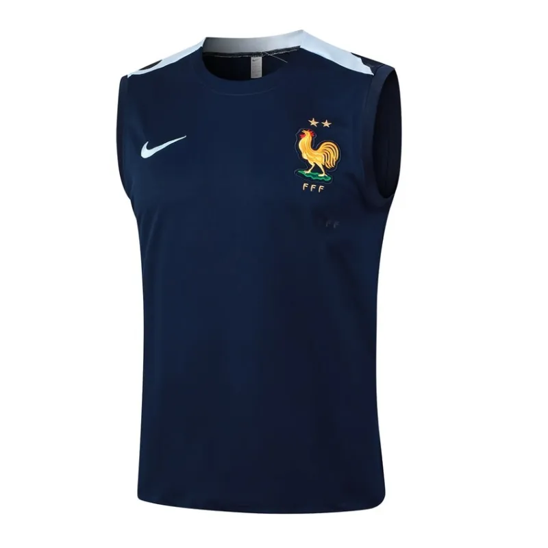 The French national team's 2024/25 vest and shorts - blue.